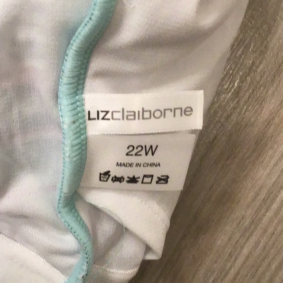 New Liz Claiborne Tankini Swim Top - 22W - Picture 7 of 8